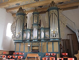 Wangerland-Hohenkirchen - ev St. Sixtus und Sinicius - Orgel - Prospekt 4.jpg