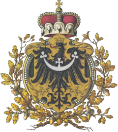 Coat of arms of the Duchy of Upper and Lower Silesia, as drawn by Hugo Gerard Strohl (1851-1919) Wappen Herzogtum Schlesien.png