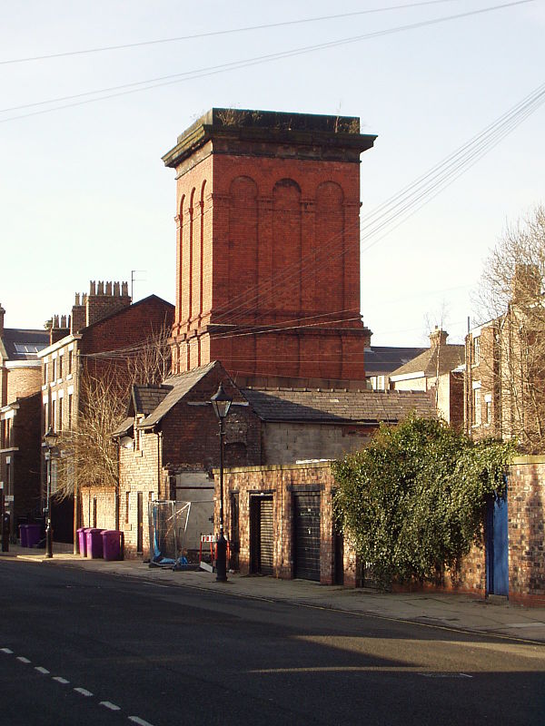 A ventilation shaft for the Wapping Tunnel, located in Blackburne Place, Liverpool