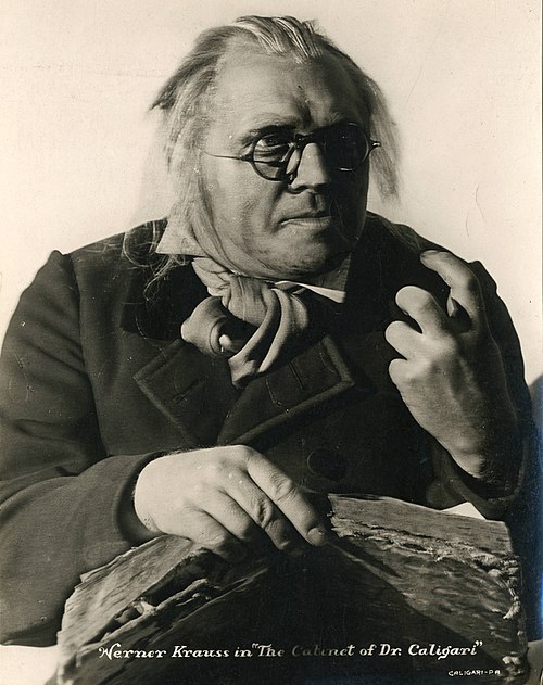 Werner Krauss as Caligari, 1920