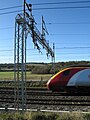 West Coast Mainline at Tring, Power Gantry - geograph.org.uk - 1581829.jpg