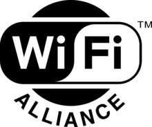 A round black-and-white yin-yang logo stating 'Wi-Fi Alliance'