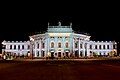 Das Burgtheater in Wien bei Nacht