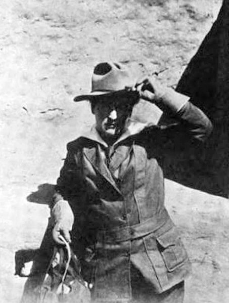 Willa Cather in the Mesa Verde wilds, c. 1915