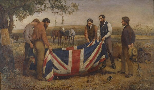 William Strutt, Burial of Burke, 1911, State Library of Victoria