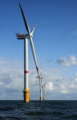 Aerogeneradores en el Mar del Norte