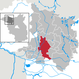 Läget för kommunen Wusterhausen/Dosse i Landkreis Ostprignitz-Ruppin