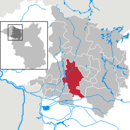 Kaart van Wusterhausen/Dosse