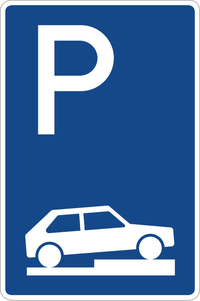 File:Zeichen 315-75 - Parken halb auf Gehwegen quer zur Fahrtrichtung rechts, StVO 1992.svg