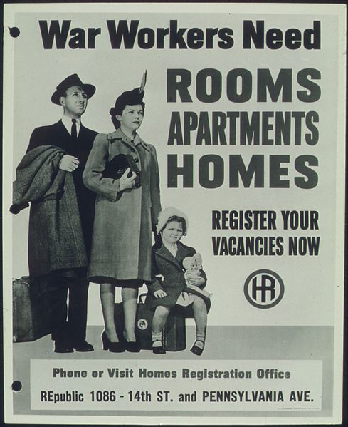 File:"WAR WORKERS NEED ROOMS, APARTMENTS, HOMES" - NARA - 513579.jpg