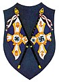 Sleeve patch (shield) for standard-bearers in the Kriegsmarine, the navy of Nazi Germany 1936–45 (blue uniforms)