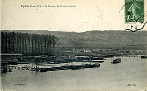 La Seine et le chantier naval.