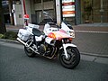 警視庁の白バイ車両、 ホンダ･CB1300P 2009年から採用され、現在の主力車両である。