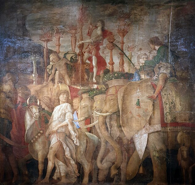File:1490 Mantegna Der Triumphzug Caesars V Die Elefanten anagoria.jpg