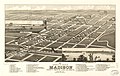 1883 bird's eye view of Madison, county seat of Lake Co. Dakota. LOC 75696574.jpg