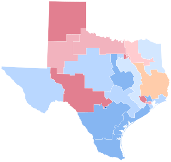 1968 Texas presidental election by Congressional District.svg