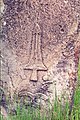Symbol miecza na jednej ze steli