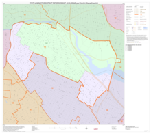 Map of Massachusetts House of Representatives' 34th Middlesex district, based on the 2010 United States census. 2013 map 34th Middlesex district Massachusetts House of Representatives DC10SLDL25151 001.png