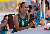 Deutsch: Beachhandball Weltmeisterschaften 2022; 20. Juli 2022 – Frauen, Testspiel, Deutschland-Niederlande English: 2022 Beach handball World Championships; 20 July – Women Test match Germany-Netherlands