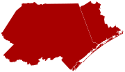 2022 North Carolina's 16th State House of Representatives district election results map by county.svg