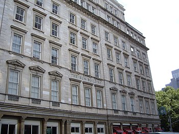 The A. T. Stewart Store at 280 Broadway, also known as the Sun Building, designed by Trench's firm, was greatly influential in introducing the Italianate style to the United States 280-broadway.jpg