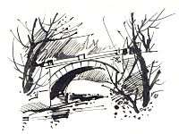 Znosimský most, kresba
