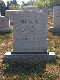 ANCExplorer William Rehnquist grave.jpg