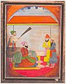 19th century painting depicting Guru Tegh Bahadur.