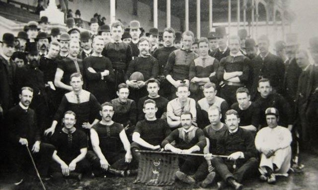 Adelaide's 1886 premiership team. The club which players were solely South Australians was formed from a merger of two junior clubs in 1885 - North Ad