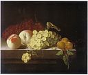 Adriaen Coorte - Grapes, Peaches and Apricots on a Stone Plinth.jpg