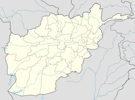 Տեղորոշման քարտեզ Աֆղանստան