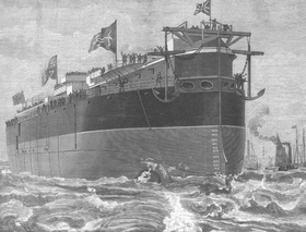 illustration de HMS Agamemnon (1879)