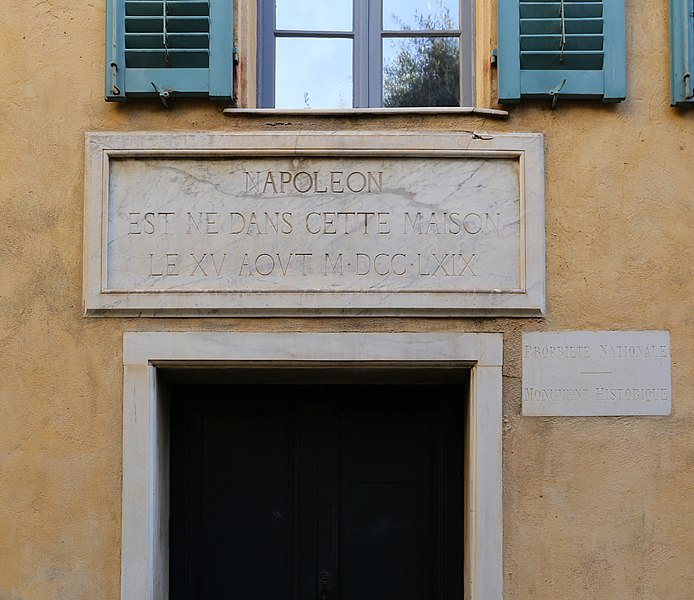 File:Ajaccio, maison bonaparte, esterno 03 lapide.jpg