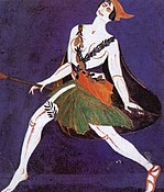 Kostuumontwerp voor het Moskous Kunsttheater, 1916