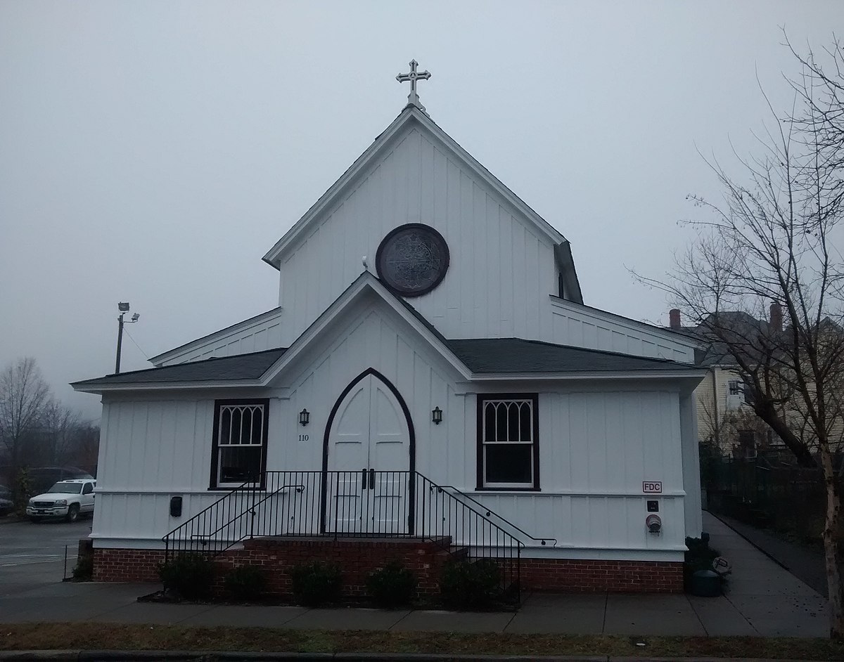 Церковь доброго пастыря. The Shepherds Church in Cary North Carolina. Good Shepherd Wiki Commons.