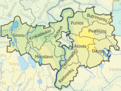 Map of Alytus district municipality