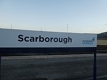 An example of TransPennine Express signage at Scarborough An example of TPE signage at Scarborough.jpg