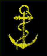 The historic "Golden Anchor" symbol Ancre Marine nationale.svg