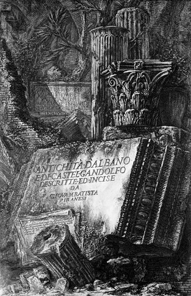 File:Antiquities of Albano and Castel Gandolfo, Lazio. Etching by Wellcome L0032277.jpg