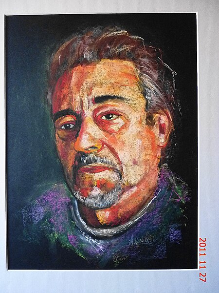 File:Antonio Navarro. Autorretrato al pastel.JPG