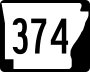 Highway 374 marker