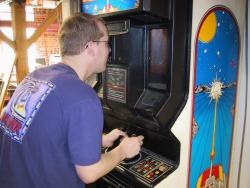 Two joysticks control the player's tank. Instructions on their use are printed on the cabinet.