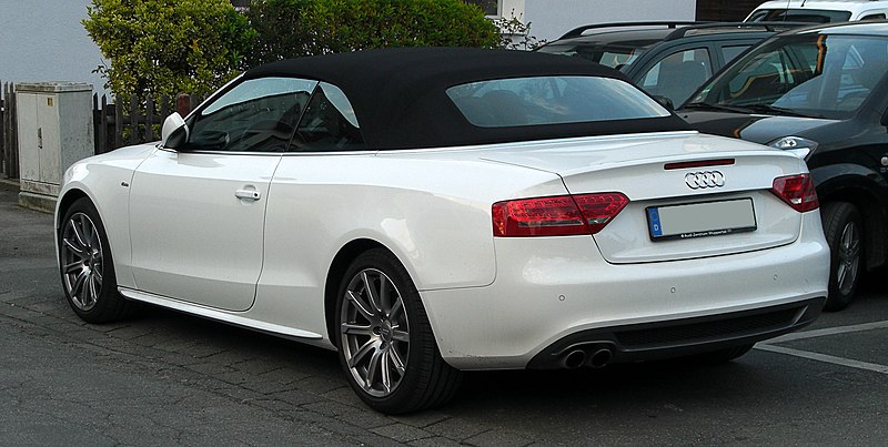 File:Audi A5 Cabriolet 1.8 TFSI S-line – Heckansicht, 15. April 2011, Wülfrath.jpg