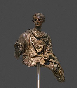Bronze statue of the emperor Augustus (29BC - AD 14)