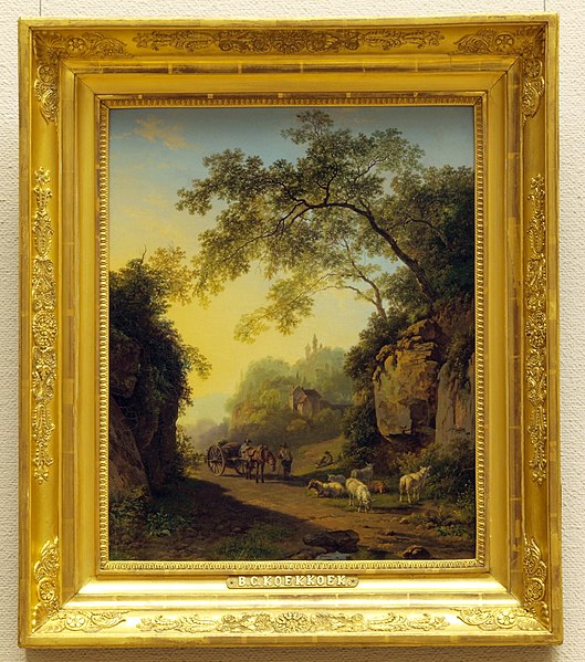 File:Barend Cornelis Koekkoek (1803-1862), Bergachtig landschap, 1818, Olieverf op doek.JPG