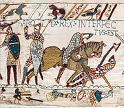 Bayeux Tapestry scene57 Harold death