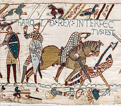 Harold király halála a bayeux-i faliszőnyegen