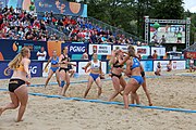 Deutsch: Beachhandball Europameisterschaften 2019 (Beach handball Euro); Tag 6: 7. Juli 2019 – Spiel um Platz Drei, Frauen, Kroatien-Niederlande 0:2 (14:23, 20:22) English: Beach handball Euro; Day 6: 7 July 2019 – Women's Bronze Medal Match – Croatia-Netherlands 0:2 (14:23, 20:22)