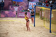 Deutsch: Beachhandball bei den Olympischen Jugendspielen 2018; Tag 5, 10. November 2018; Mädchen, Hauptrunde - Ungarn-Argentinien 1:2 English: Beach handball at the 2018 Summer Youth Olympics at 11 October 2018 – Girls Main Round – Hungary-Argentina 1:2