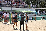 Deutsch: Beachvolleyball bei den Olympischen Jugendspielen 2018; Tag 11, 17. Oktober 2018; Jungen, Spiel um Platz 3 – Argentinien-Ungarn 2:0 (21–15/21–15) English: Beach volleyball at the 2018 Summer Youth Olympics at 17 October 2018 – Bronze Medal Match – Argentina-Hungary 2:0 (21–15/21–15)